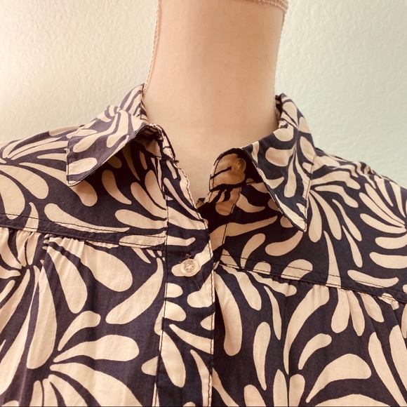 Merona 100% Cotton Dress, Slate Blue Abstract - Picture 6 of 13